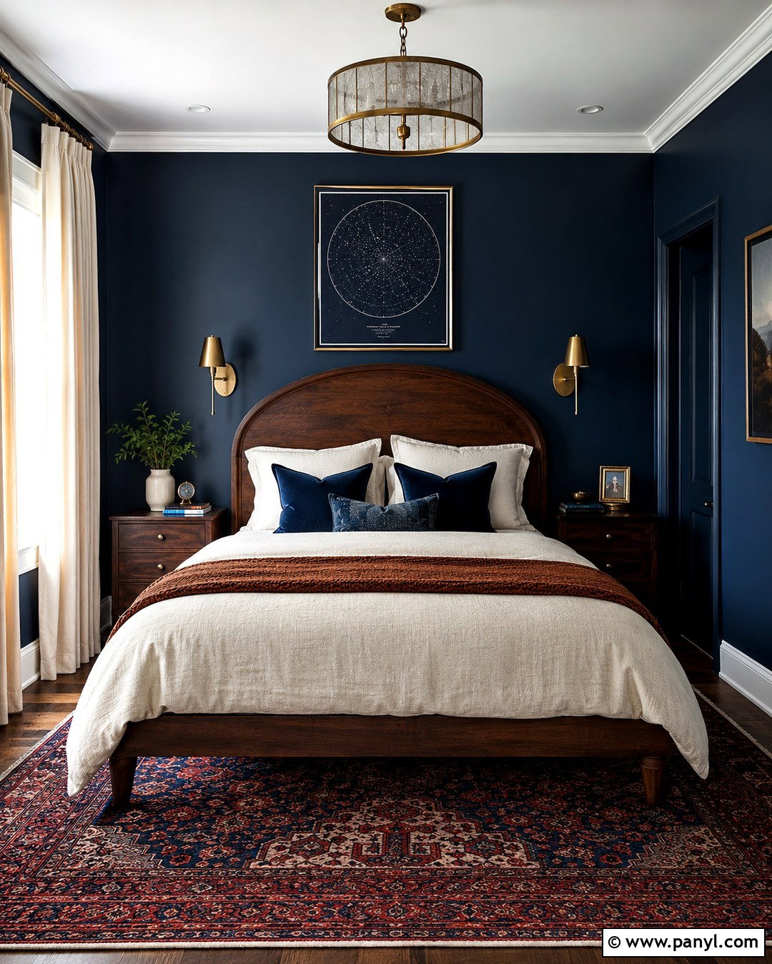 Midnight Navy Wall Paint - 20 Witchy Wall Paint Colors