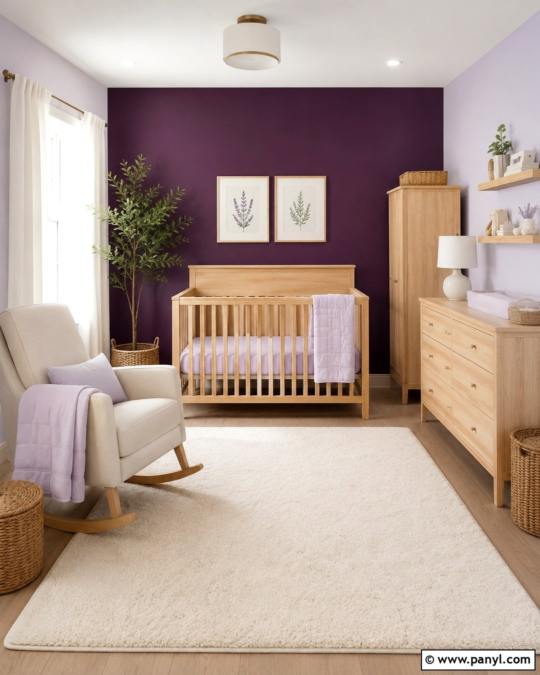 Midnight Orchid And Lavender Nursery - 20 Midnight Orchid Color Ideas