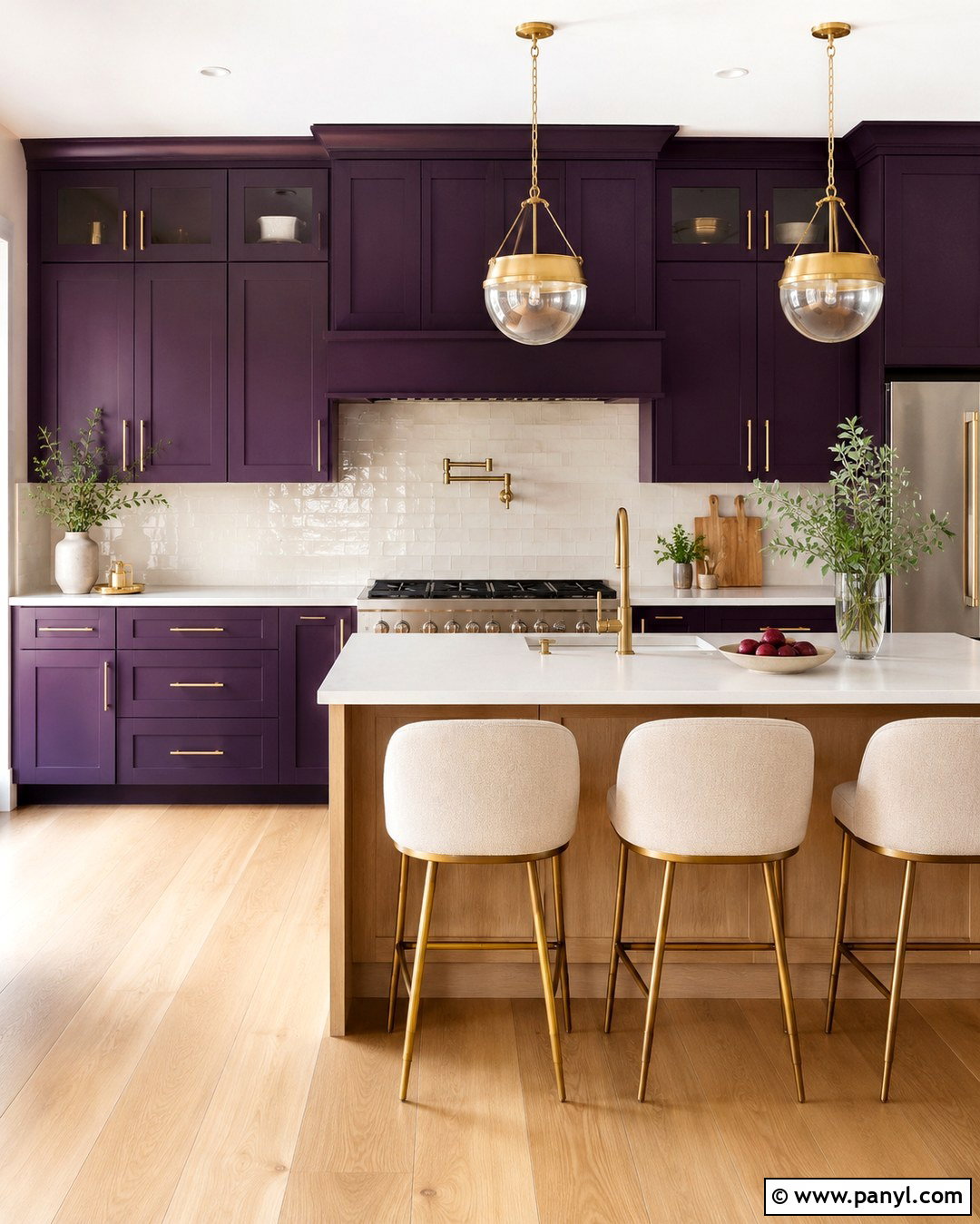 Midnight Orchid Kitchen Cabinets - 20 Midnight Orchid Color Ideas