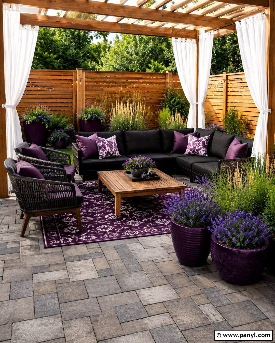 Midnight Orchid Patio - 20 Midnight Orchid Color Ideas