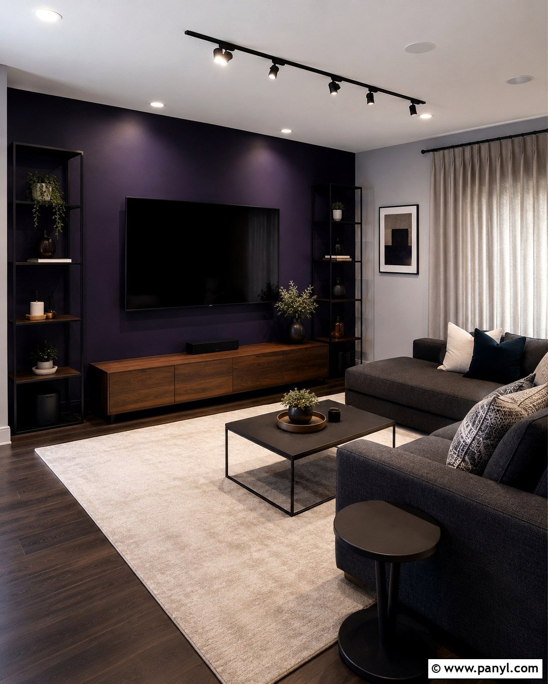 20 Midnight Purple Wall Ideas: Moody Style for Cozy Bedrooms