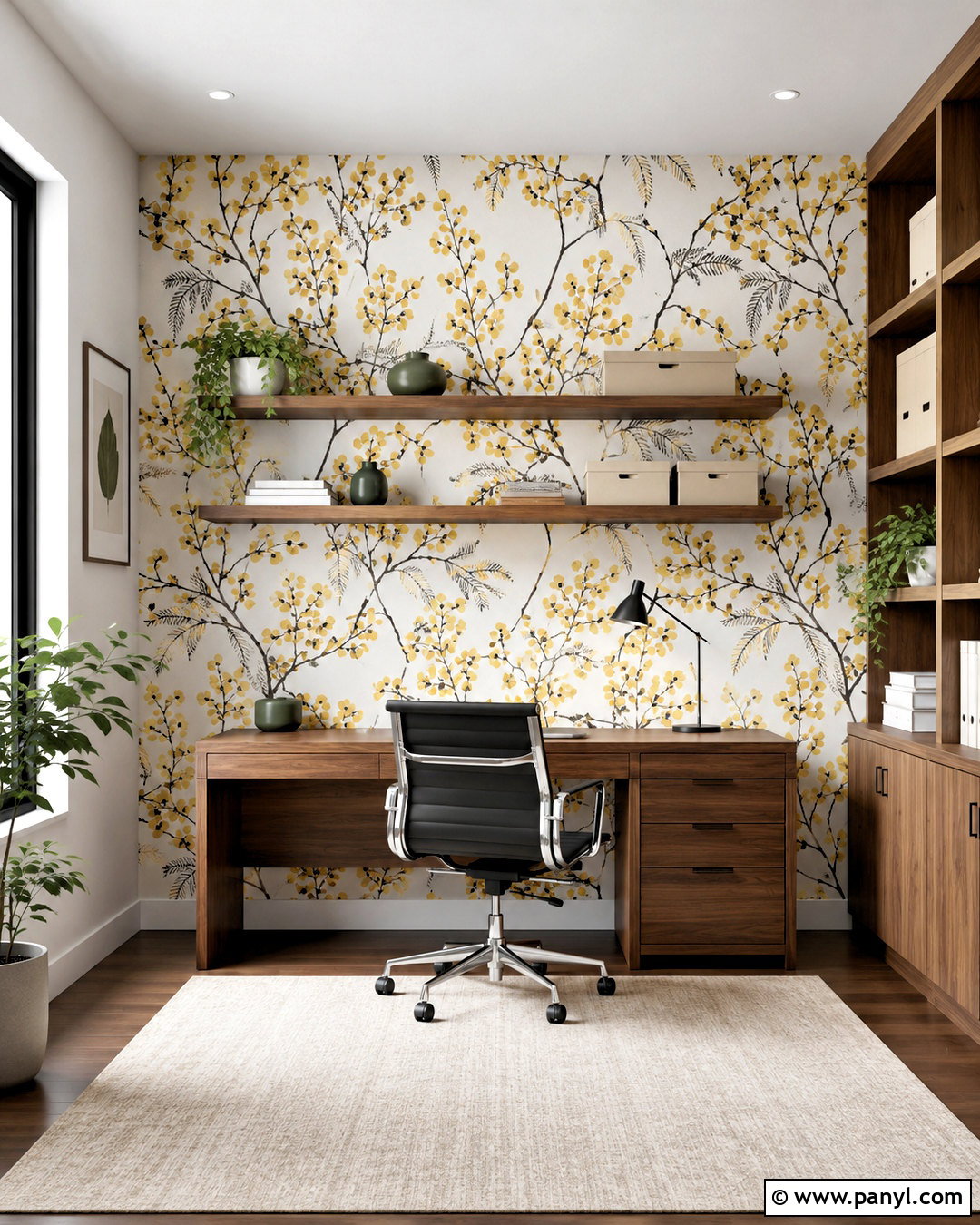 Mimosa Wall Home Office - 20 mimosa wall ideas