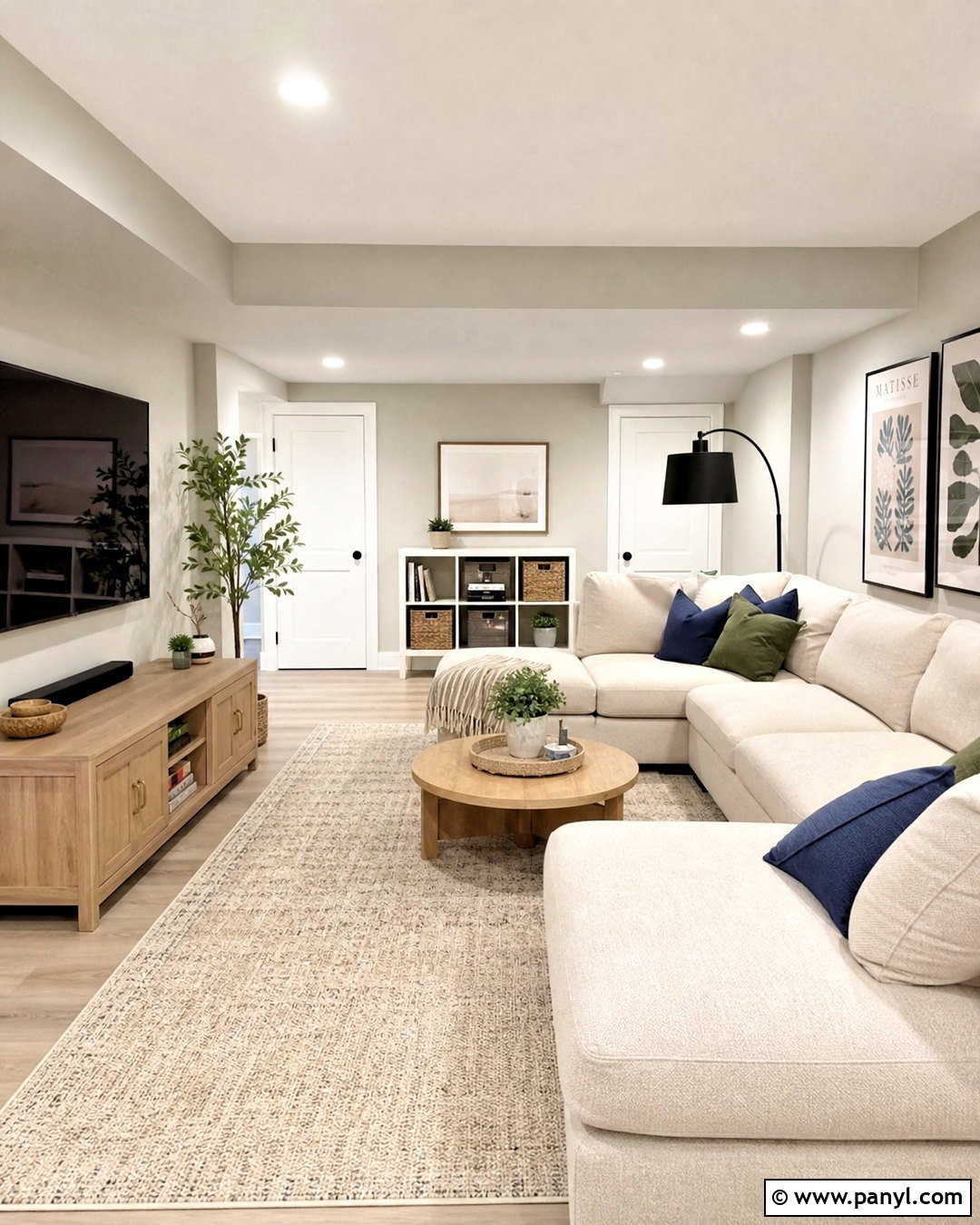 Mindful Gray Basement Family Room - 20 sherwin williams mindful gray ideas