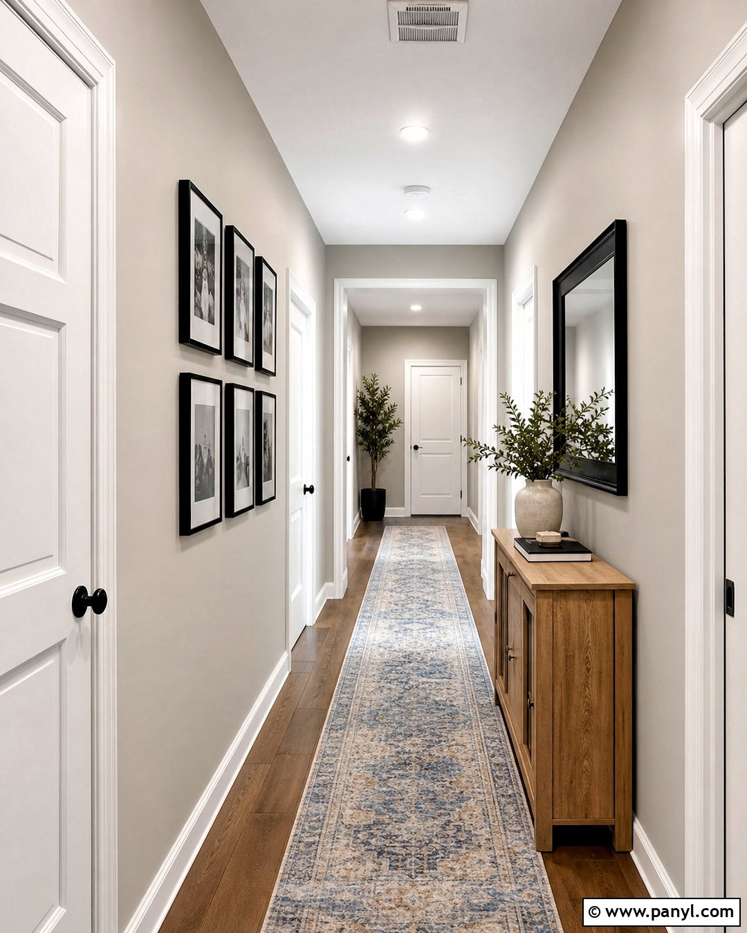 Mindful Gray Hallway - 20 sherwin williams mindful gray ideas