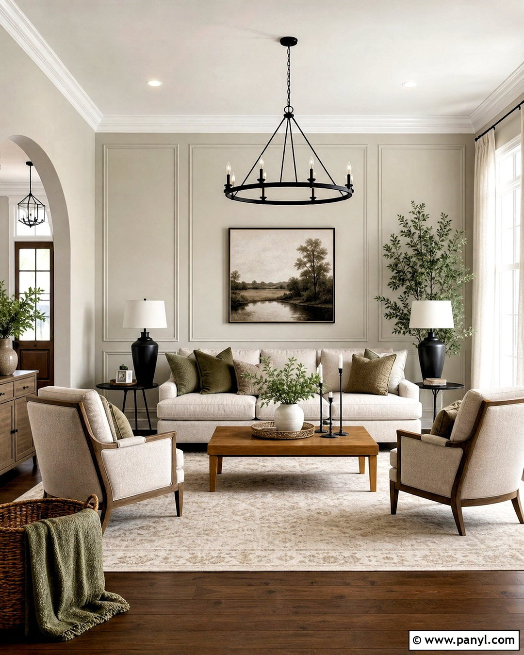 Mindful Gray Living Room With White Trim - 20 sherwin williams mindful gray ideas