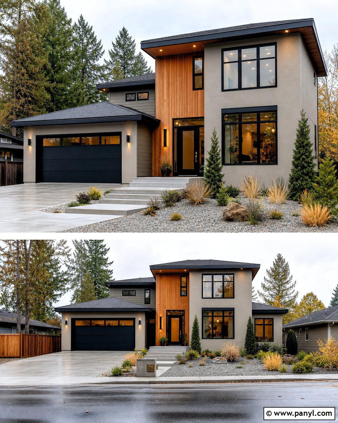 Mindful Gray Modern Exterior - 20 sherwin williams mindful gray ideas