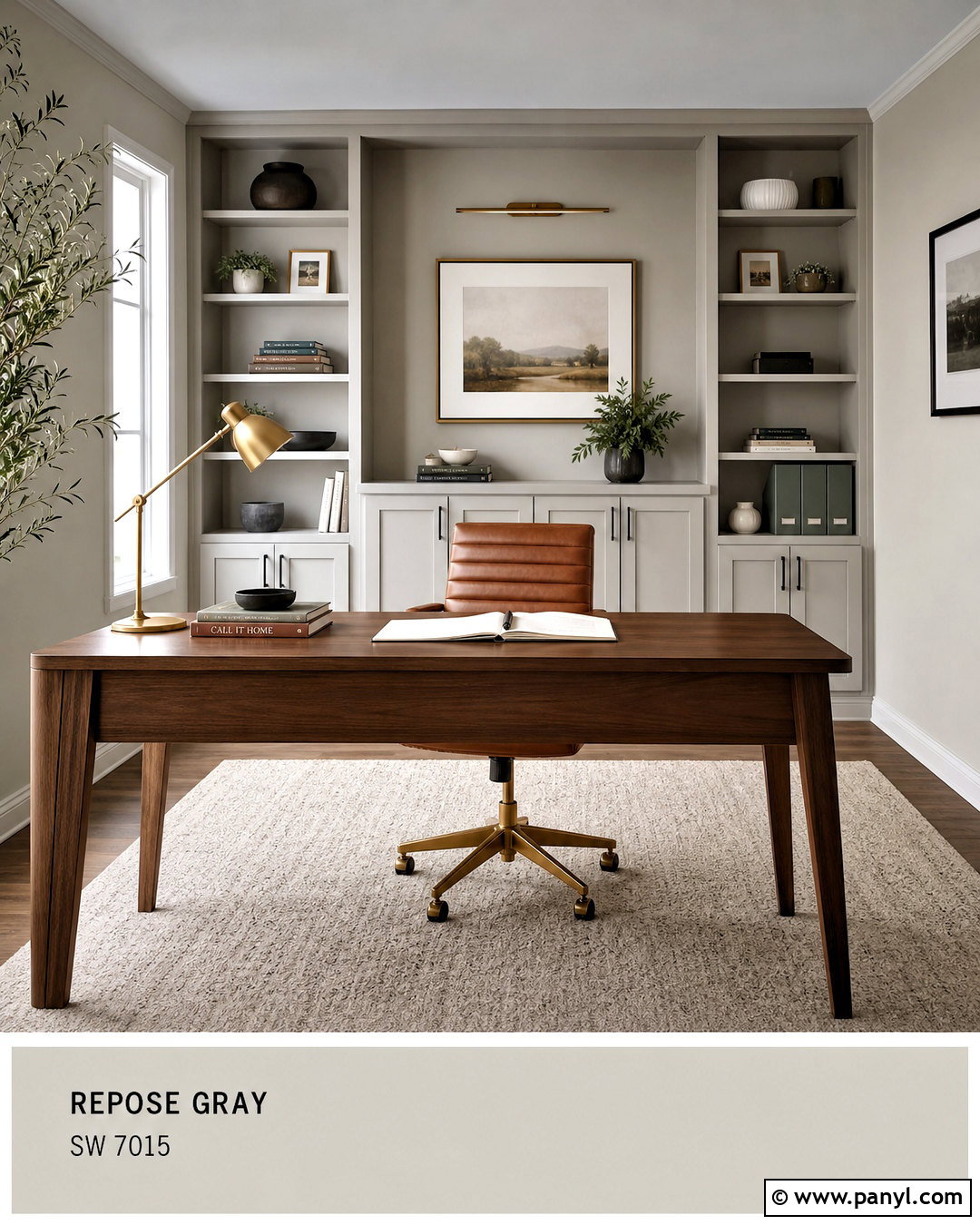 Mindful Gray Office With Repose Gray - 20 repose gray coordinating colors