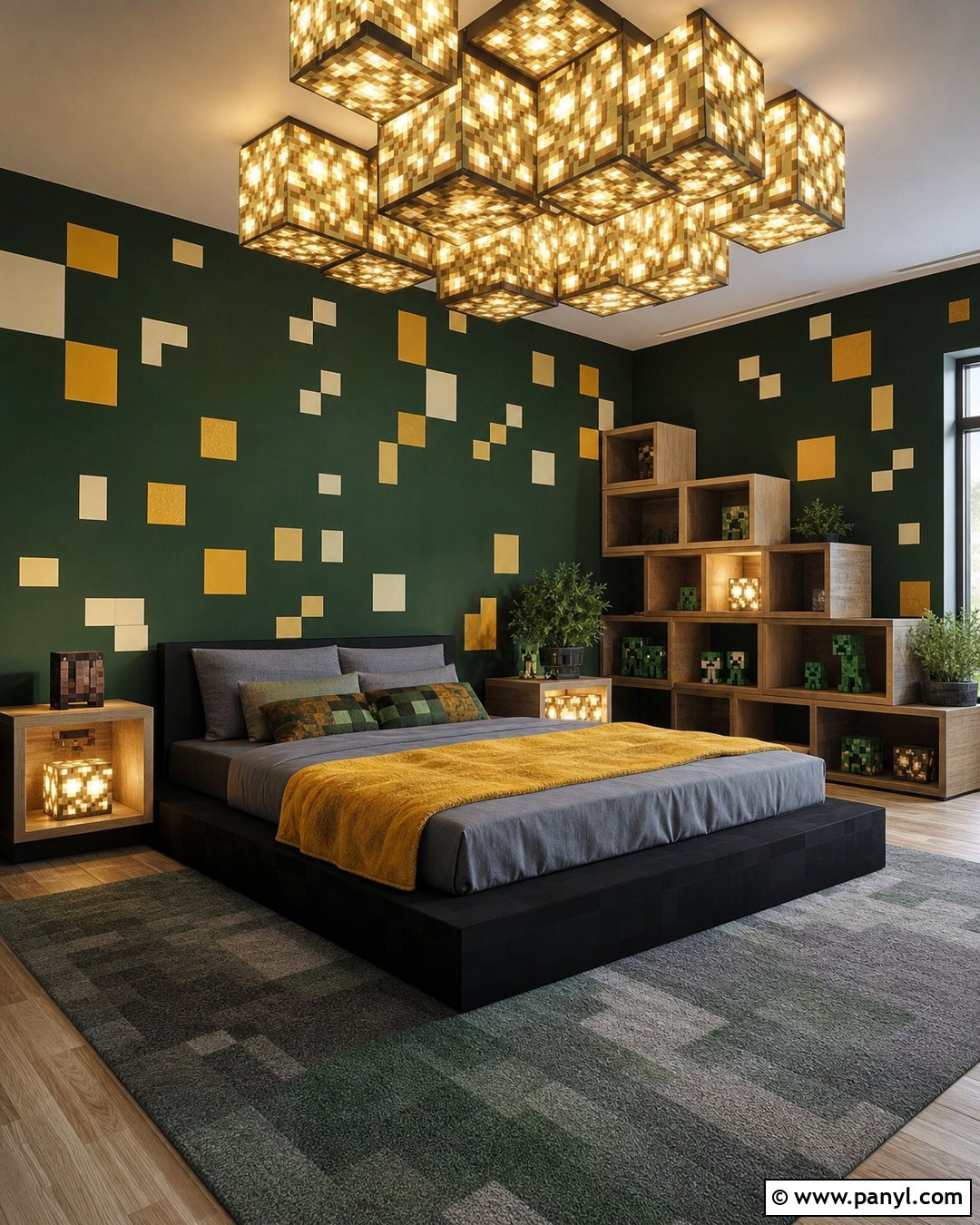 Minecraft Green Glowstone Wall - 20 Minecraft Green Wall Paint Ideas