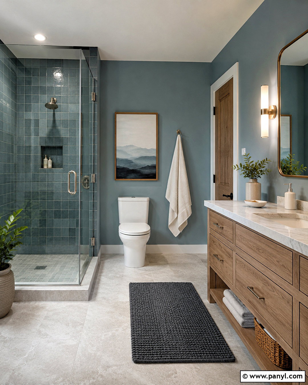 Mineral Blue Bathroom - 35 trending bathroom colors