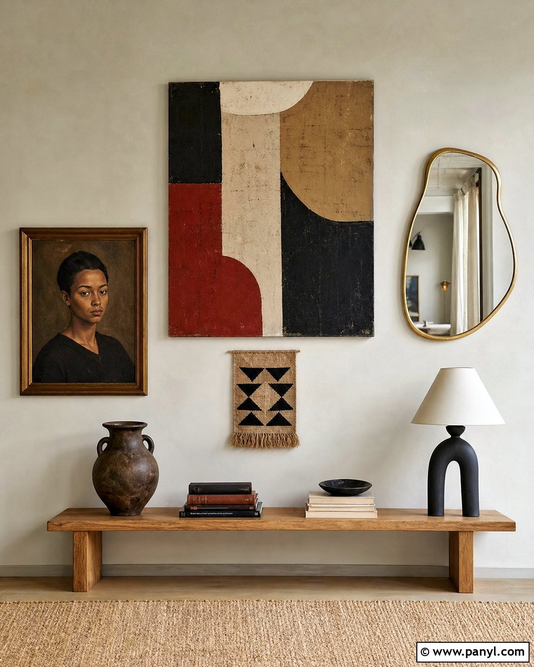 Minimal Eclectic Wall - 20 eclectic wall ideas
