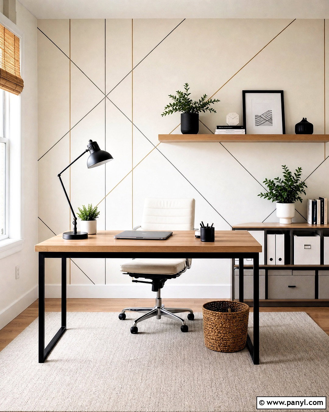Minimal Line Geometric Wall - 20 wall geometric painting ideas