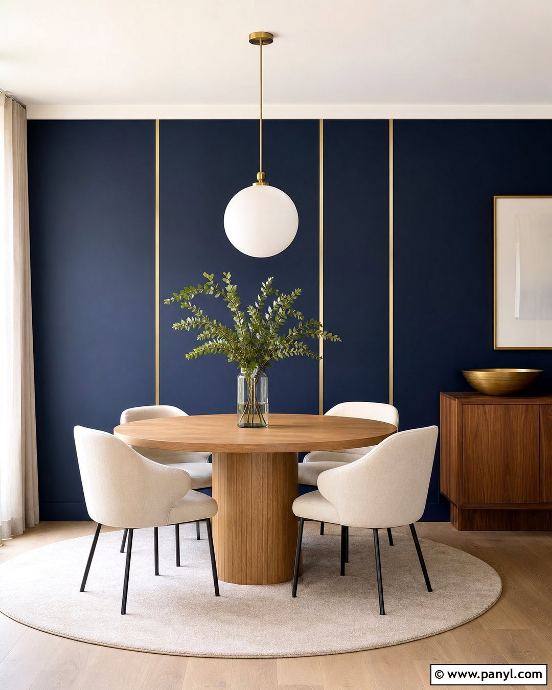Minimal Navy Blue Wall With Gold Lines - 20 Navy Blue Wall With Gold Lines