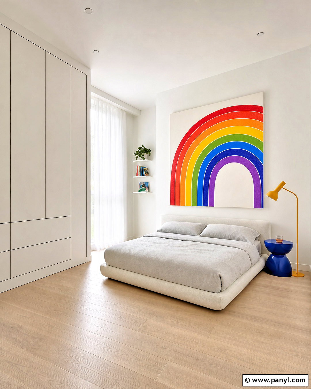 Minimal Rainbow Room - 20 rainbow room ideas