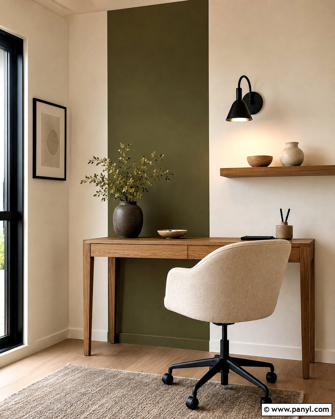 Minimal Vertical Stripe Geometric Wall Paint - 35 Simple Geometric Wall Paint Ideas