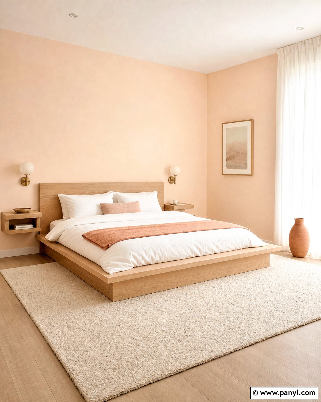 Minimalist Apricot Bedroom - 20 apricot bedroom ideas