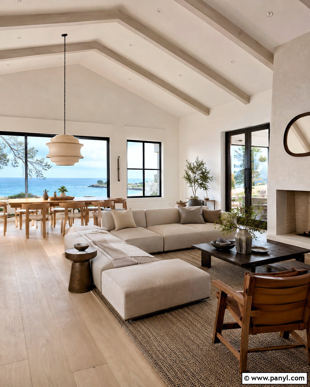 Minimalist Beach House Great Room - 20 modern beach house interior design ideas