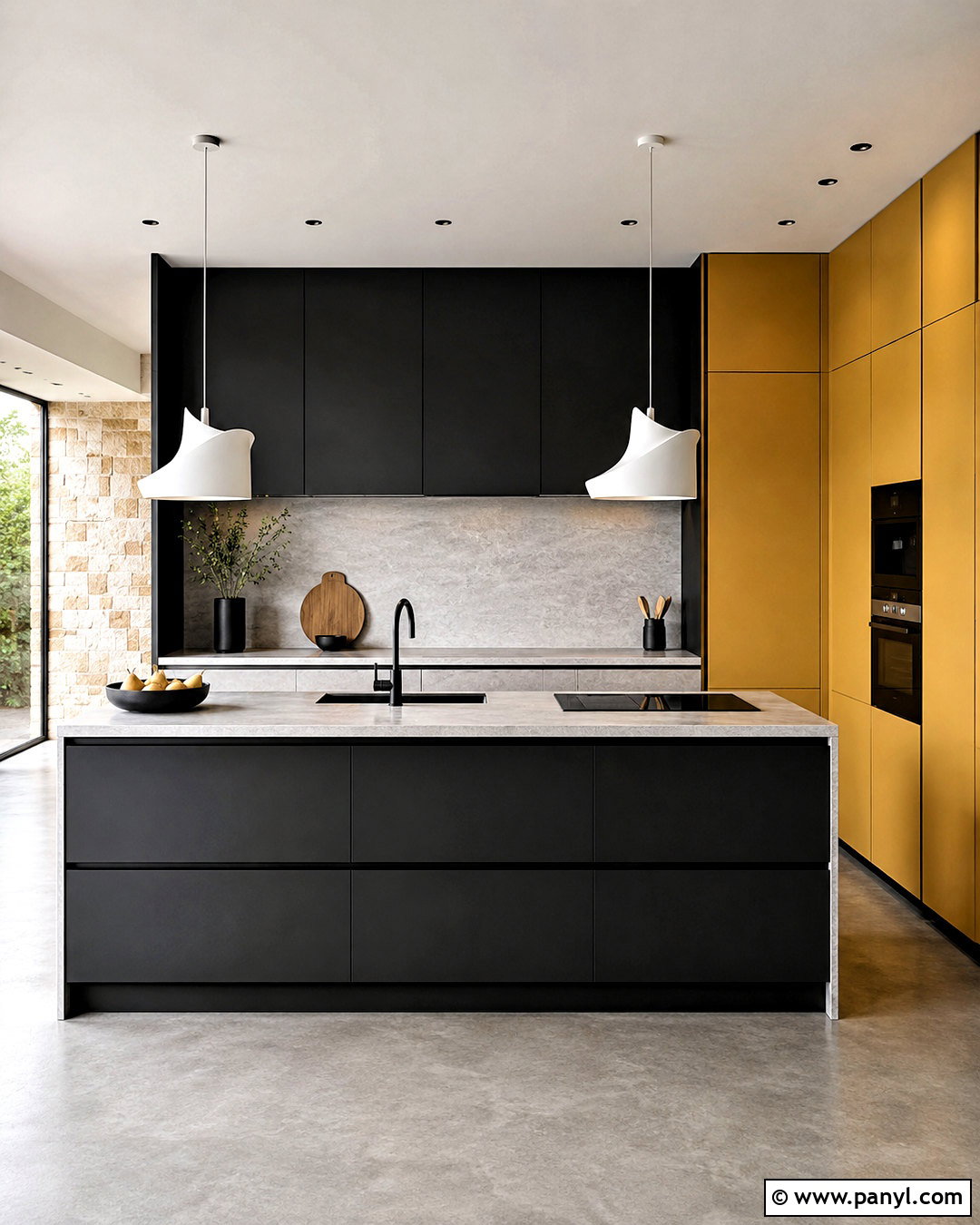 Minimalist Black And Yellow Kitchen - 20 black and yellow kitchen ideas