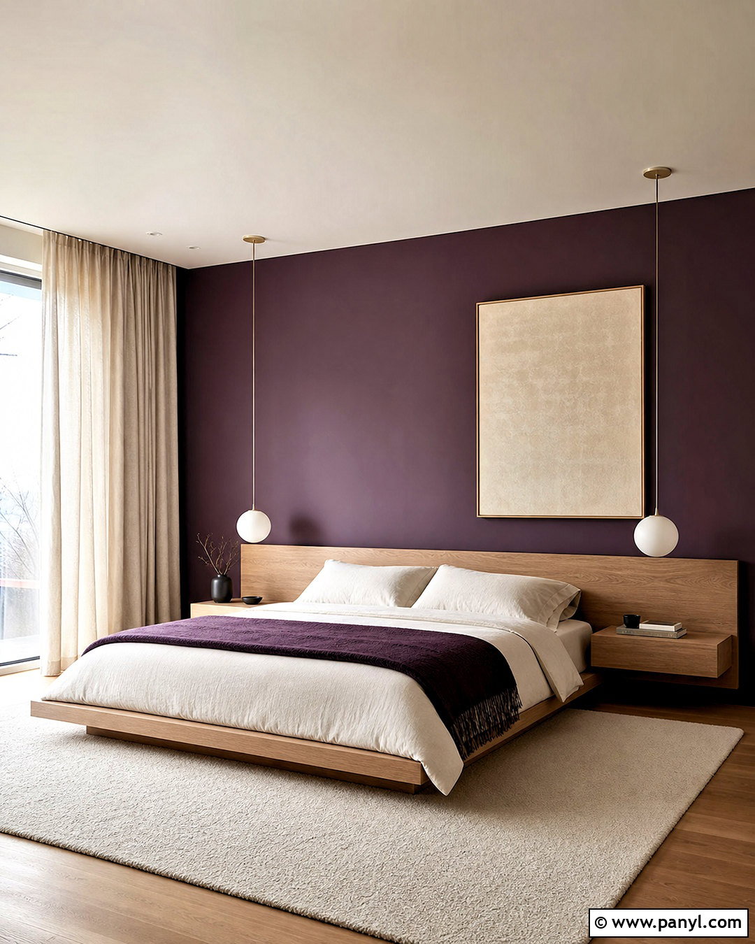 Minimalist Eggplant Bedroom - 20 eggplant bedroom ideas