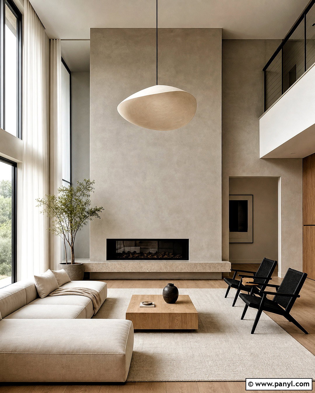 Minimalist Fireplace Wall - 20 tall fireplace wall high ceilings