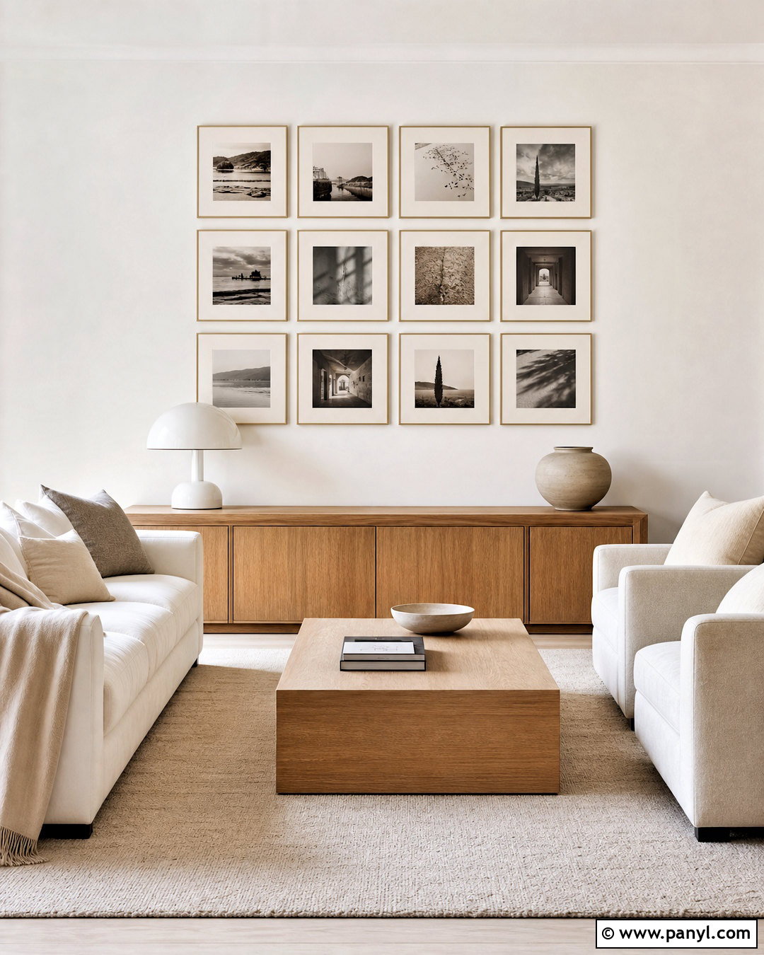 Minimalist Grid Wall Collage - 20 aesthetic pictures for wall collage ideas