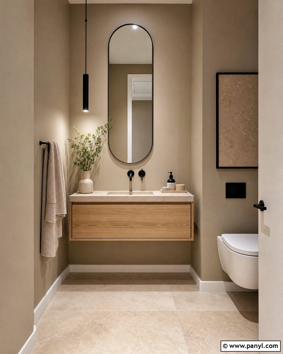 Minimalist Half Bathroom - 20 half bathroom inspiration ideas