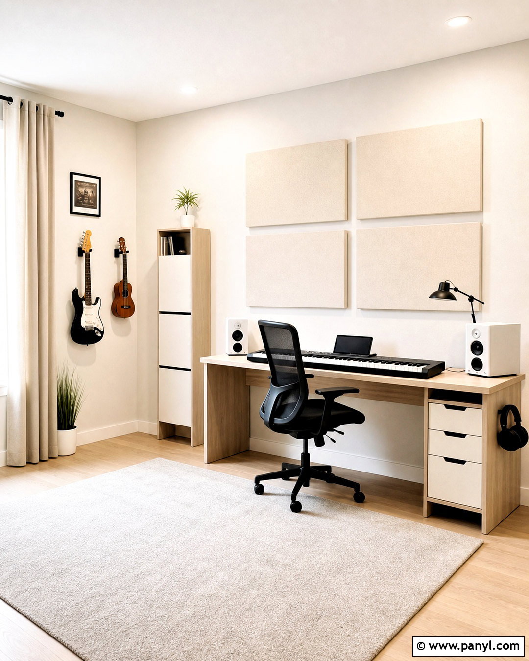 Minimalist Home Music Room - 20 home music room design ideas