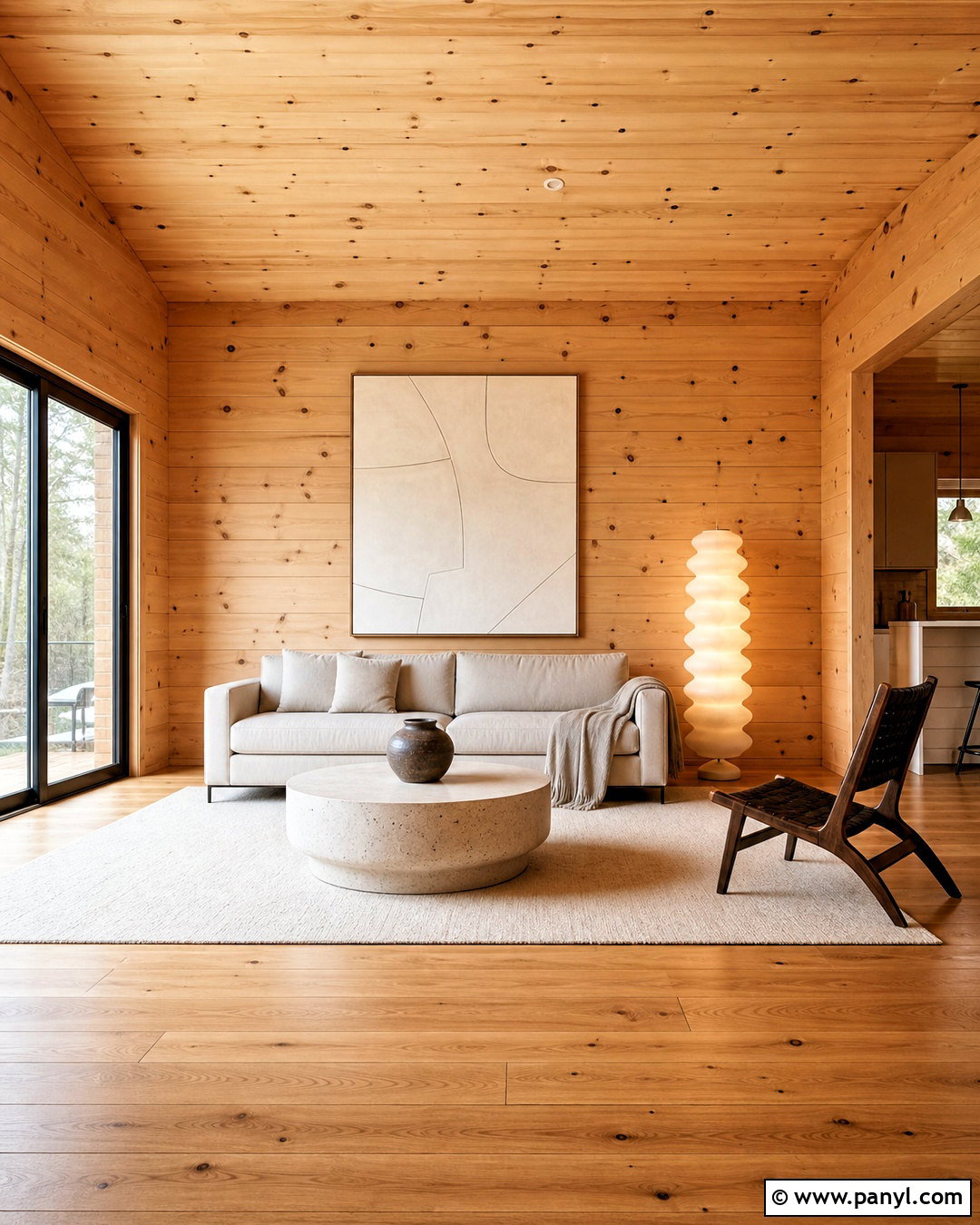 Minimalist Knotty Pine Living Room - 20 knotty pine living room ideas