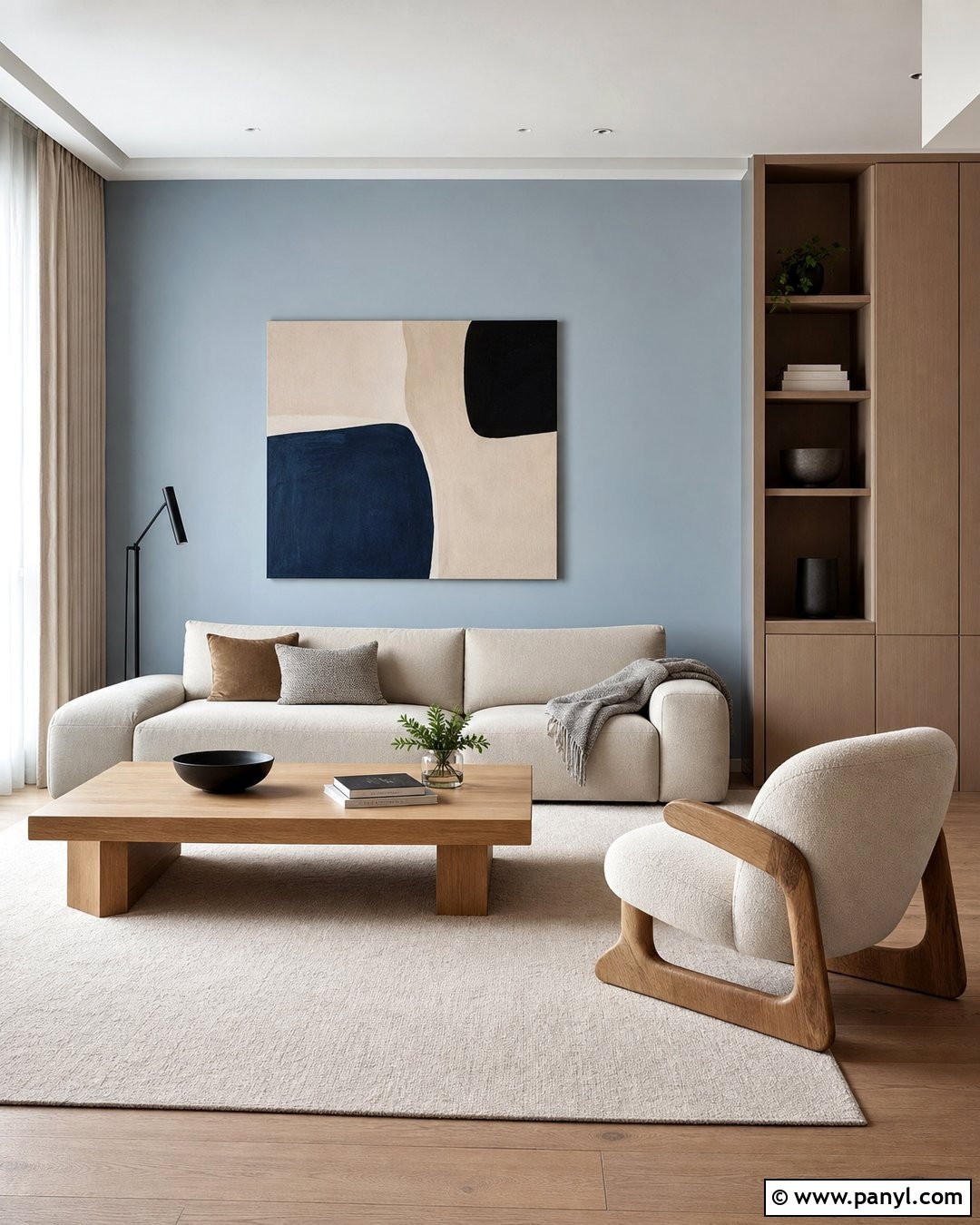 Minimalist Light Blue Accent Wall - 35 light blue accent wall ideas