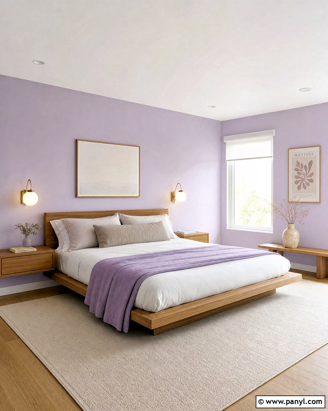 Minimalist Light Lavender Bedroom - 20 light lavender bedroom ideas