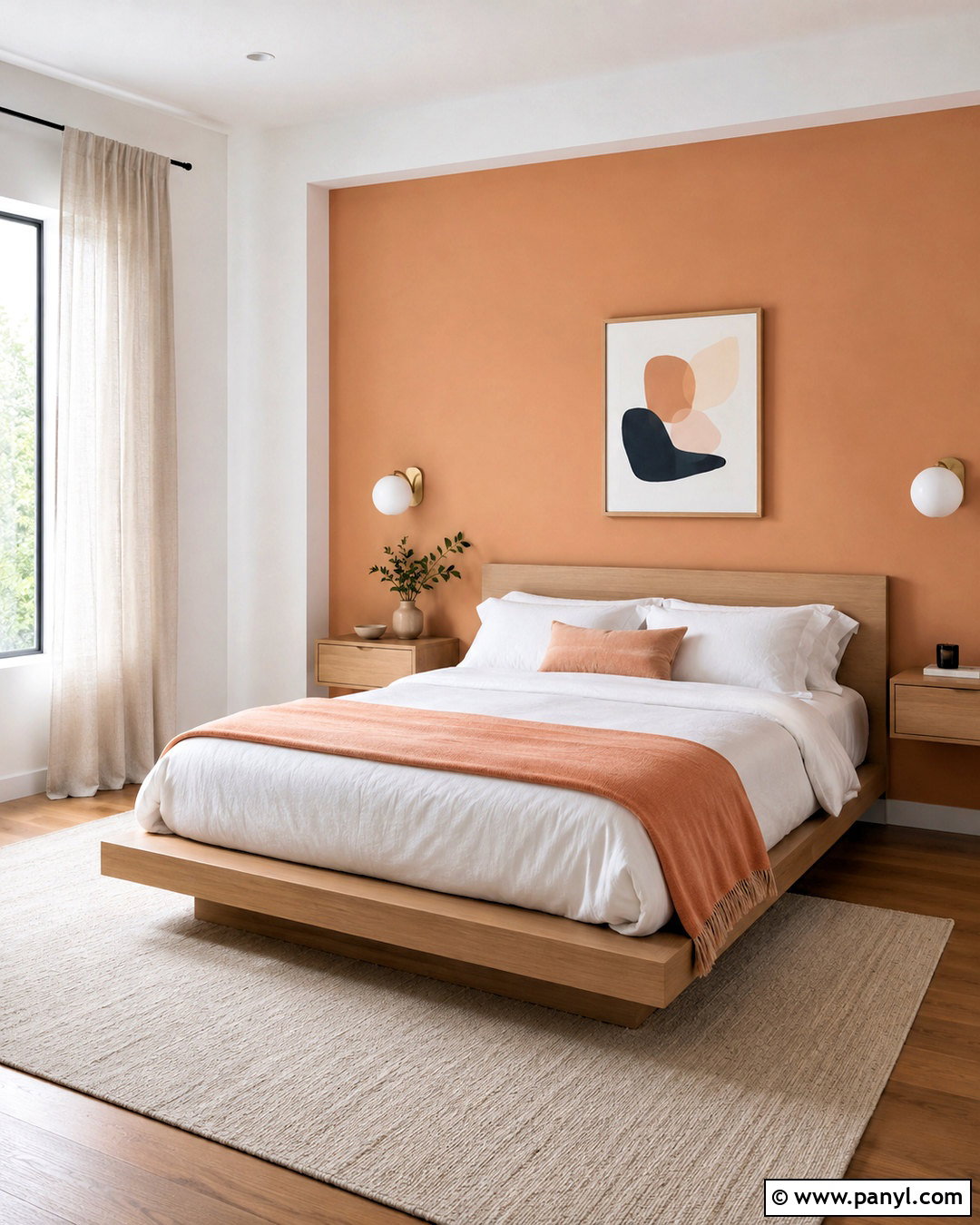 Minimalist Light Orange Bedroom - 20 light orange bedroom ideas