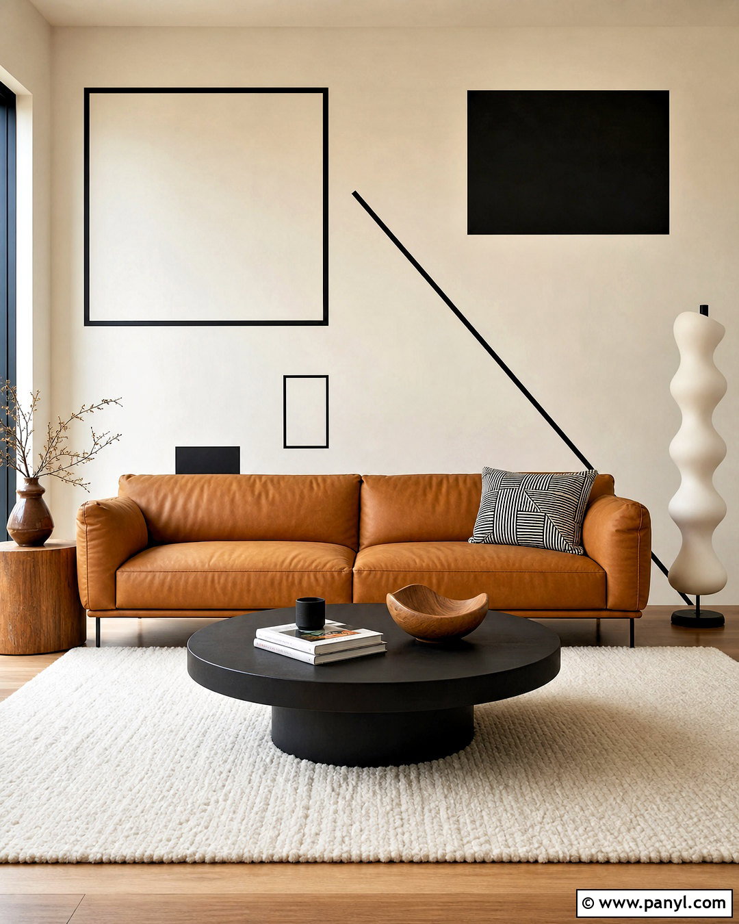 Minimalist Line Tape Wall - 20 wall painting with tape design ideas