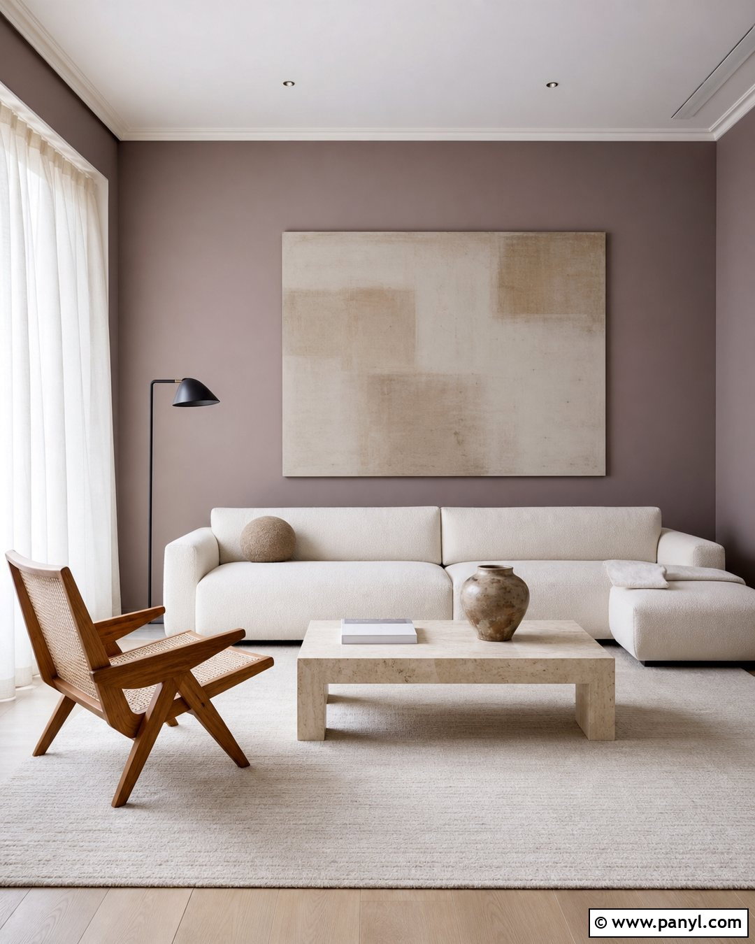 Minimalist Mauve Accent Wall - 30 Mauve Accent Wall Ideas