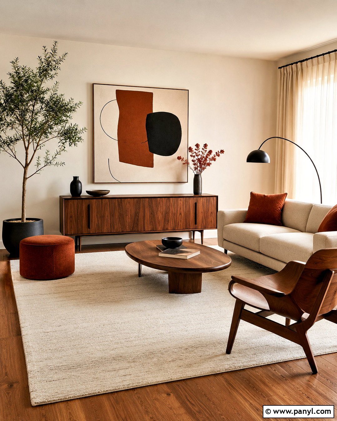 Minimalist Mid Century Modern Living Room - 20 mid century modern living room ideas