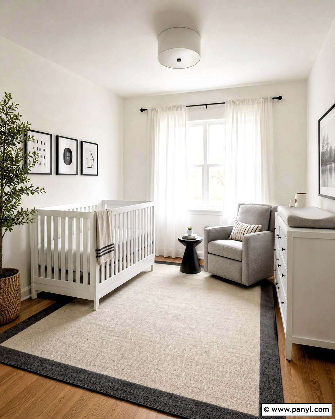 Minimalist Monochrome Nursery - 20 monochrome nursery ideas