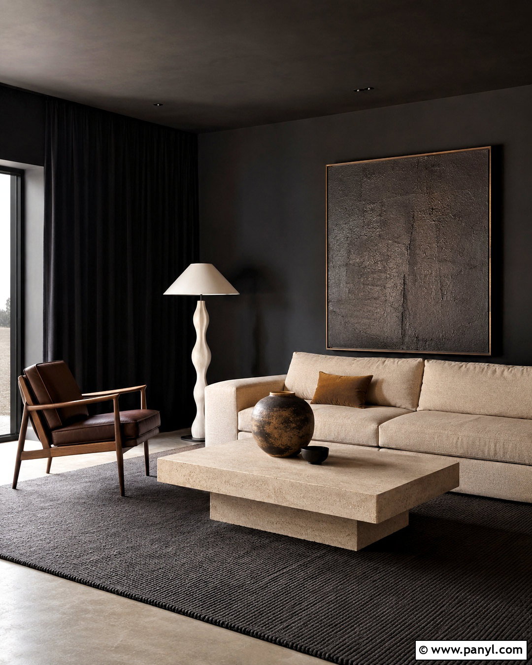 Minimalist Moody Living Room - 20 moody living room ideas