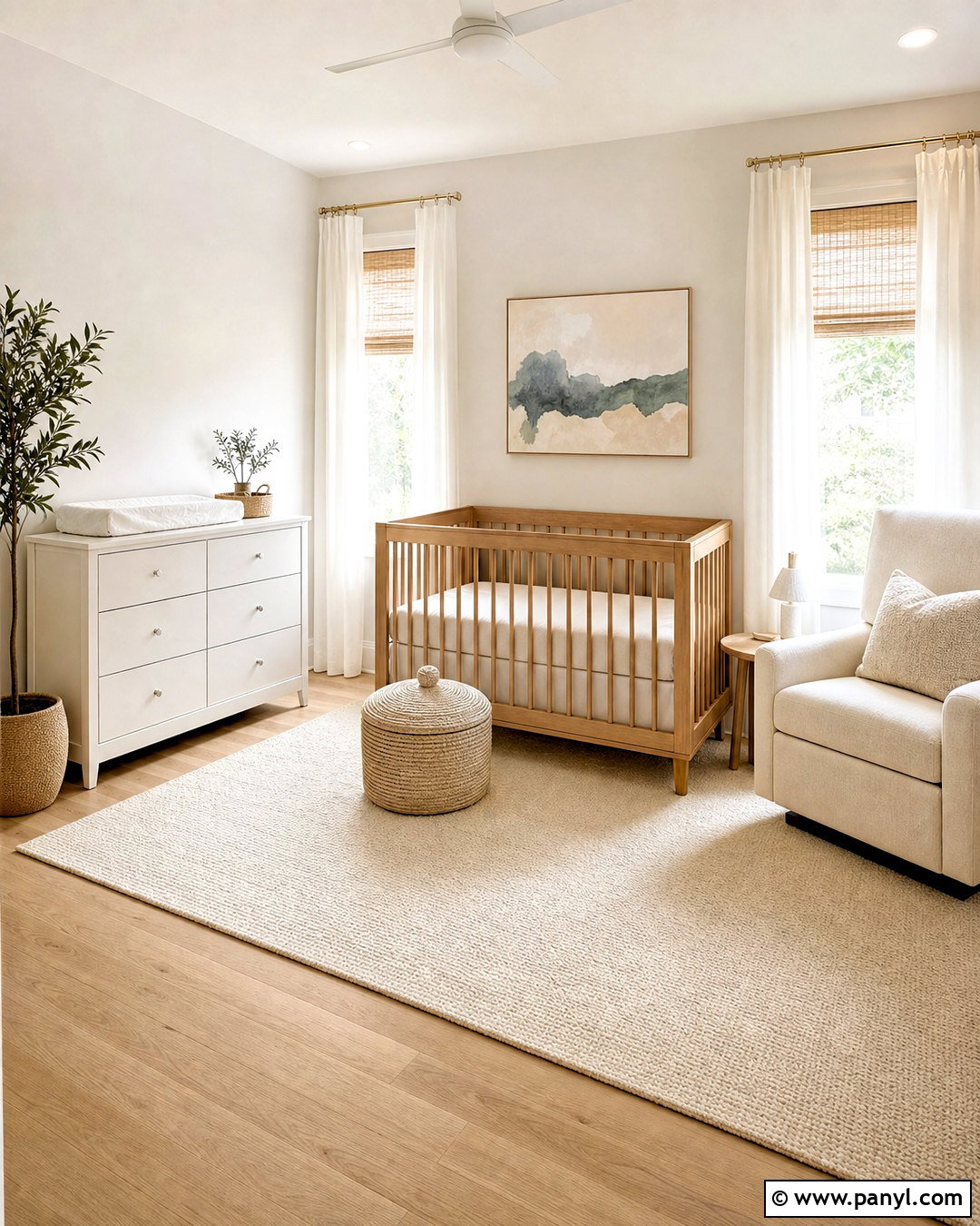 Minimalist Nursery - 20 simple nursery ideas