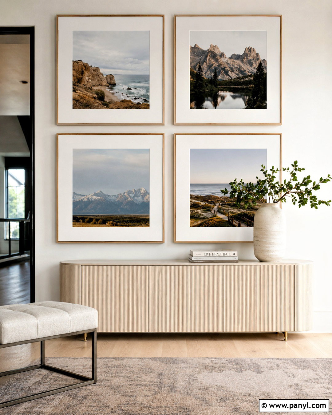 Minimalist Photo Collage Wall - 20 photo collage wall ideas
