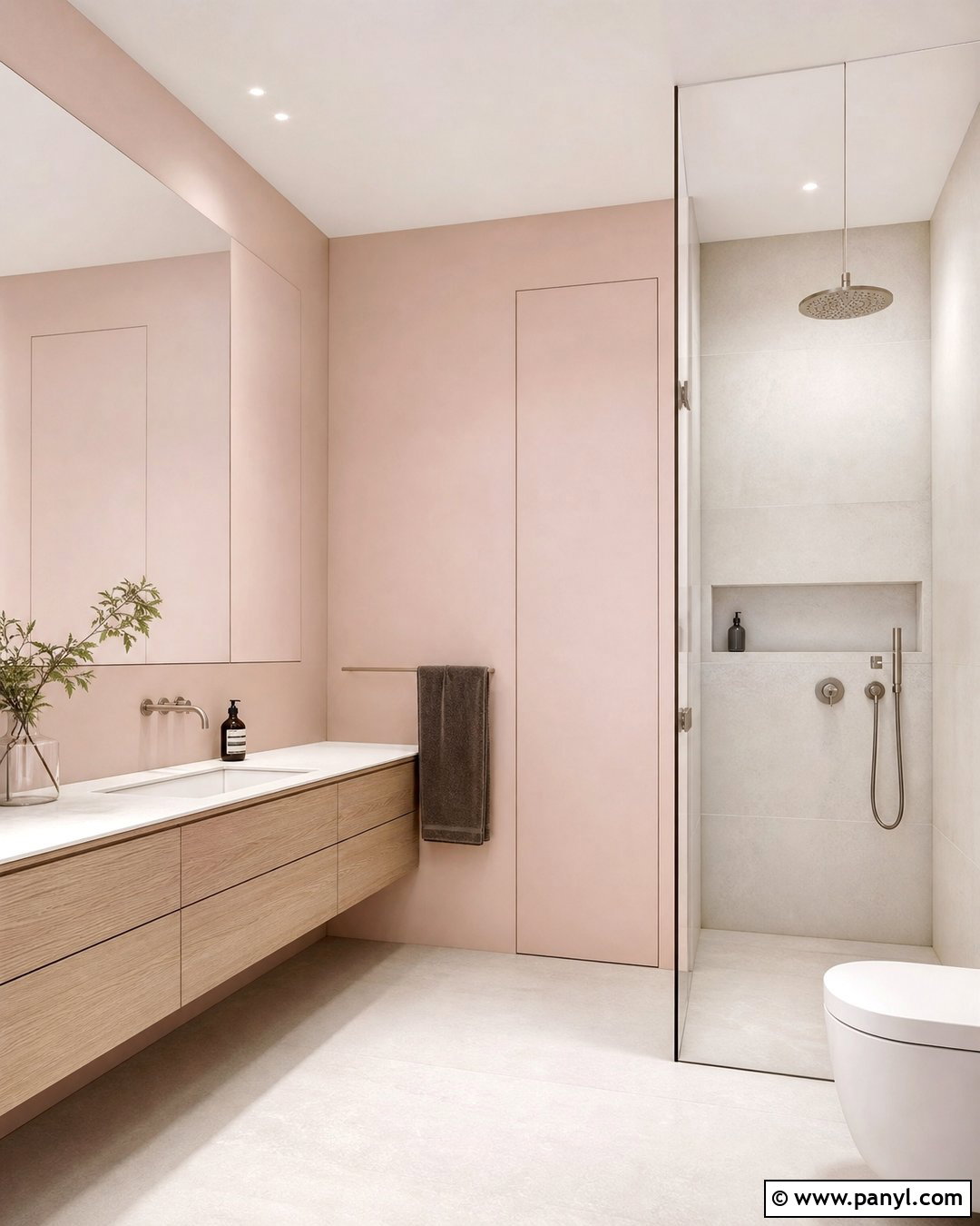 Minimalist Pink Bathroom Walls - 30 pink bathroom walls