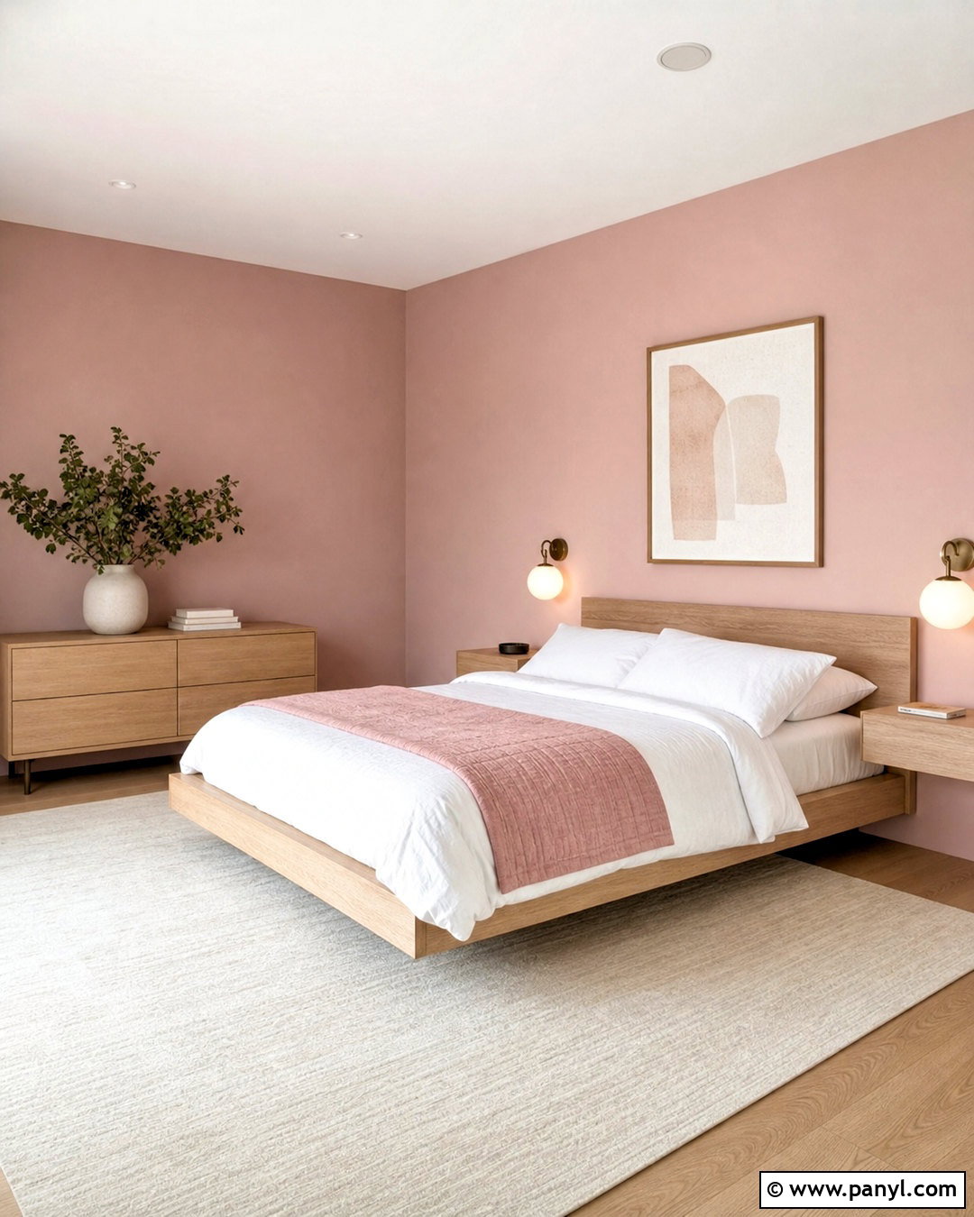 Minimalist Pink Room - 20 simple pink room ideas