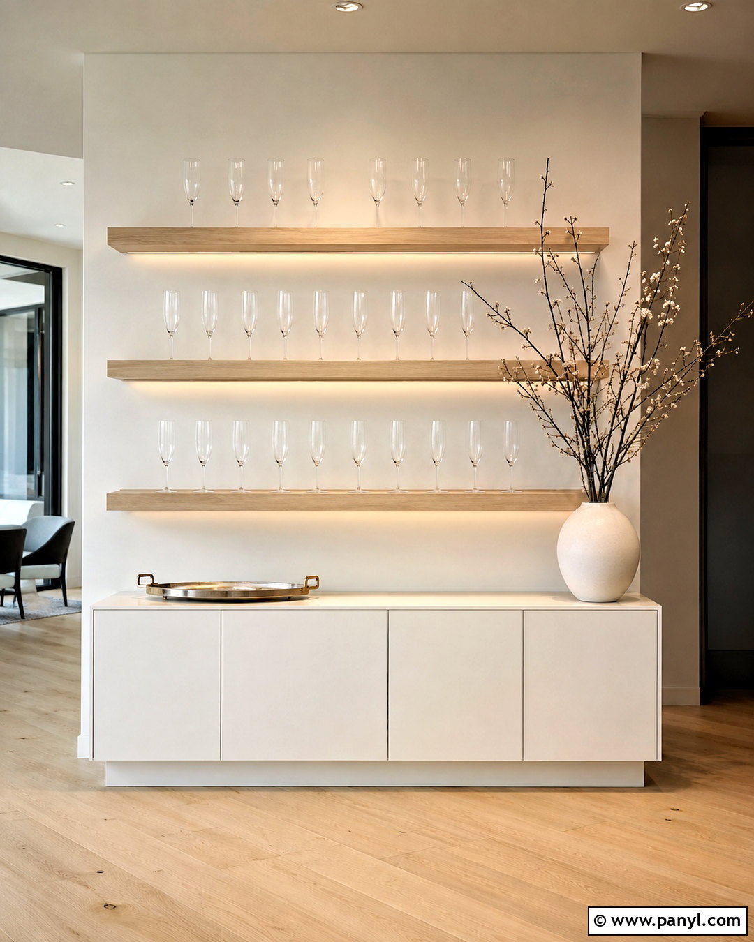 Minimalist Prosecco Wall - 20 prosecco wall ideas