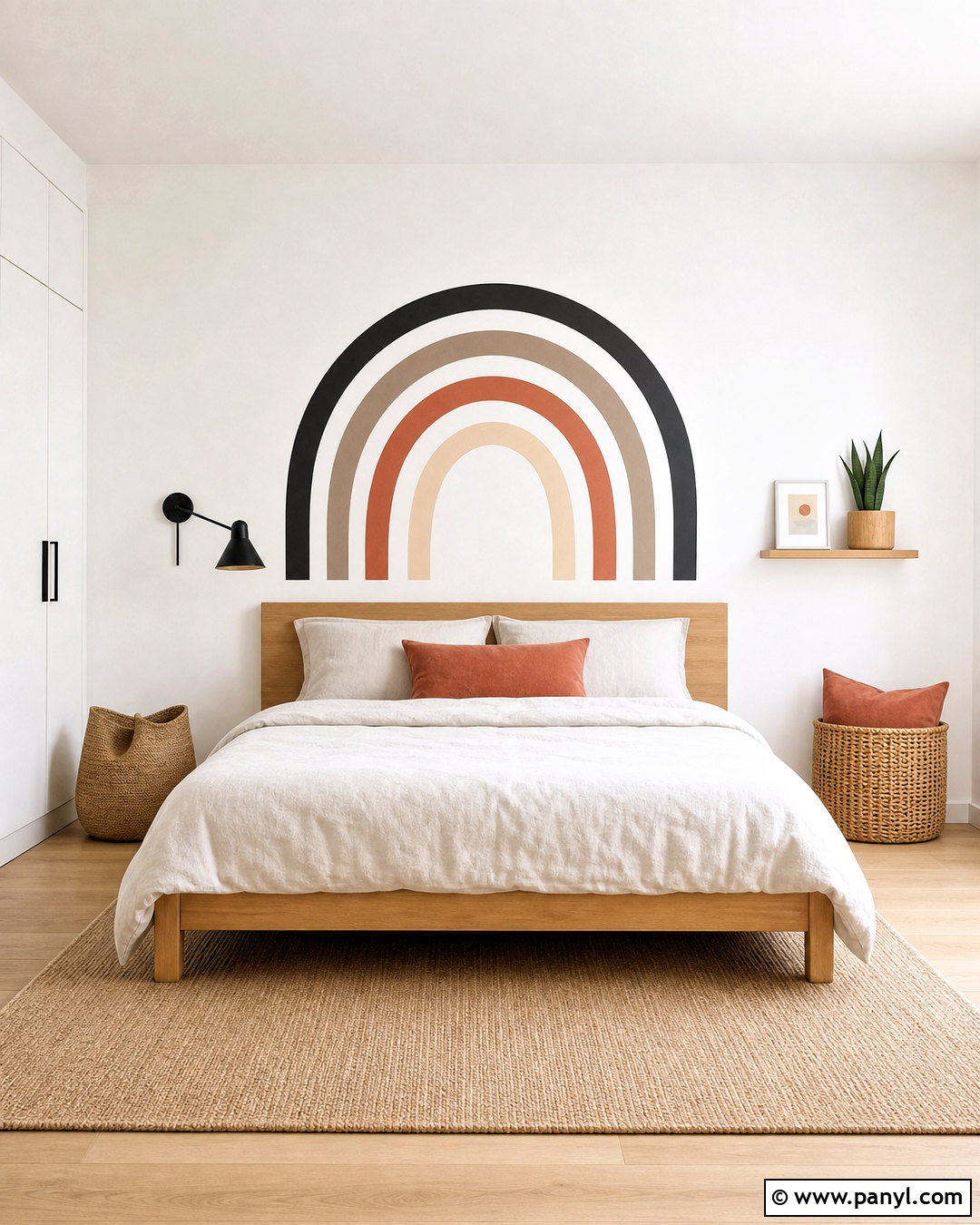 Minimalist Rainbow Wall Decal - 20 rainbow wall decal ideas