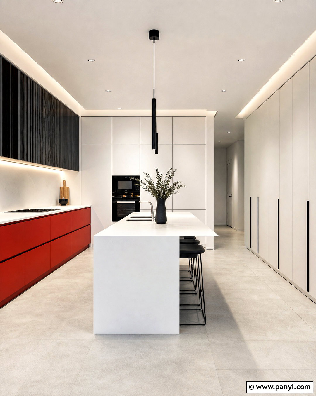 Minimalist Red And White Kitchen - 20 red and white kitchen ideas