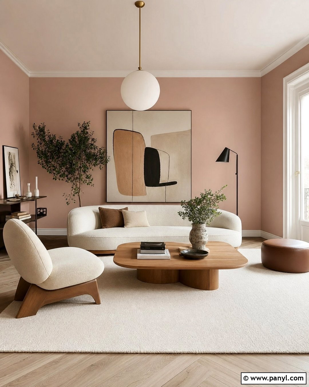Minimalist Room With Dusty Pink Walls - 35 dusty pink walls