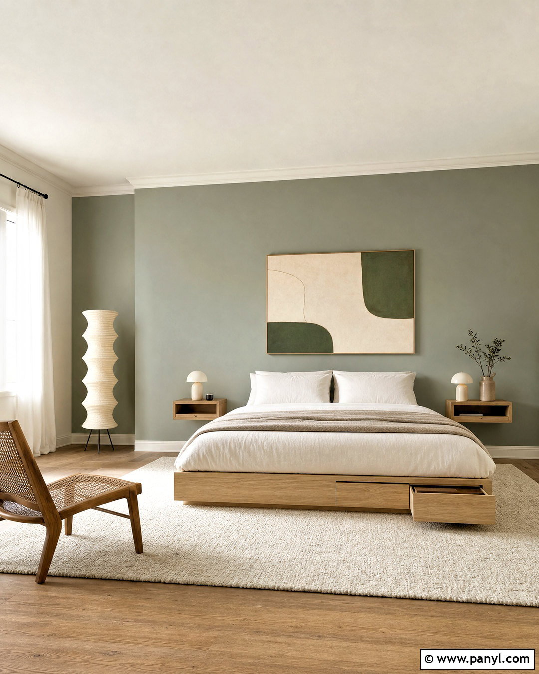 Minimalist Sage Green Accent Wall Bedroom - 20 sage green accent wall bedroom ideas