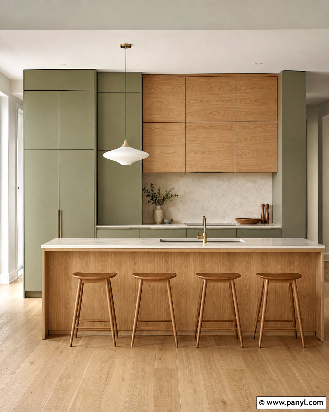 Minimalist Sage Green And Wood Kitchen - 20 sage green and wood kitchen ideas