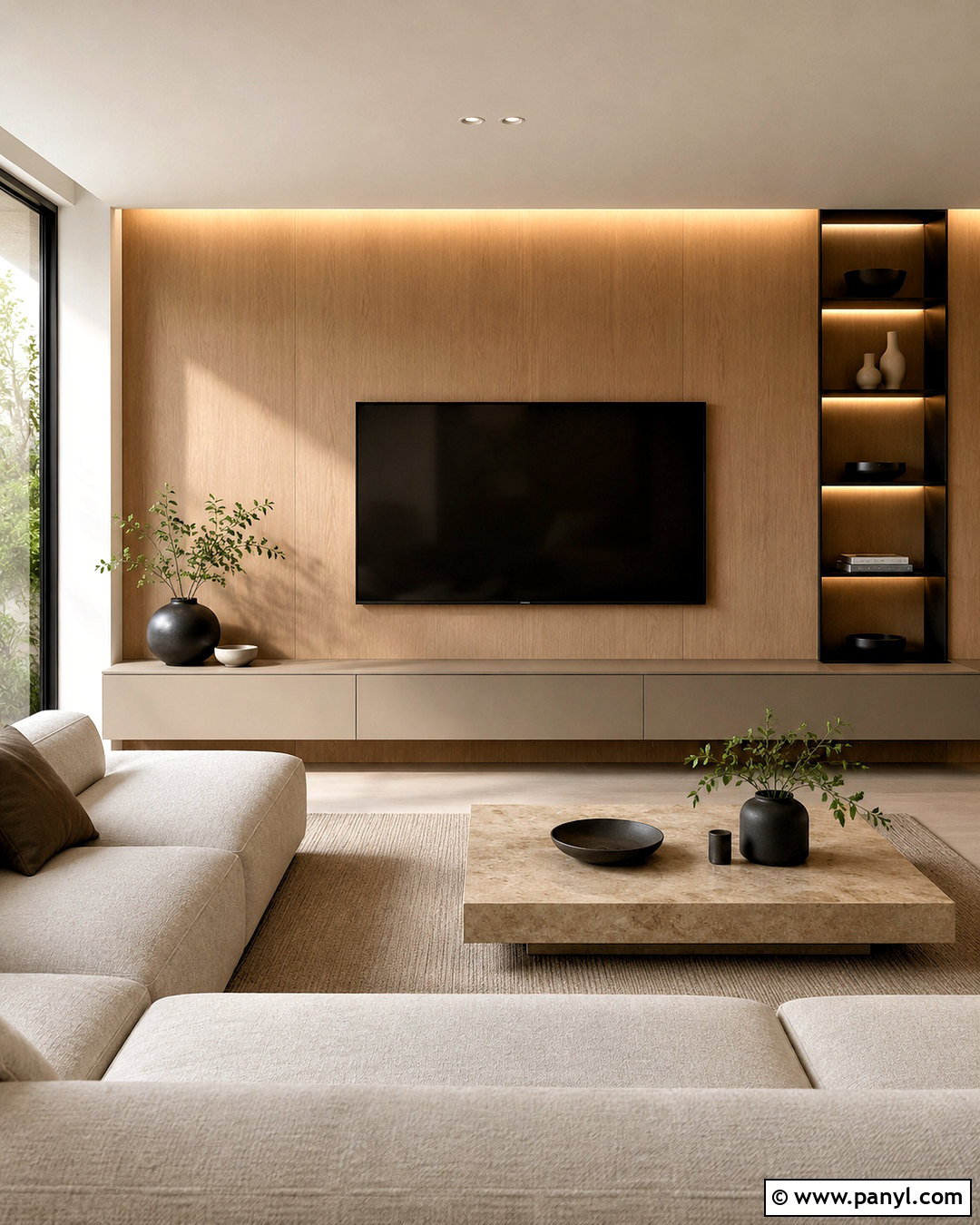Minimalist TV Wall - 20 minimalist wall design ideas
