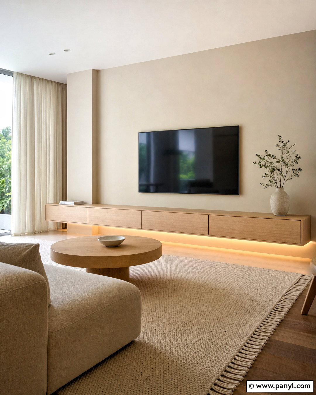Minimalist TV Wall - 20 tv background wall design ideas