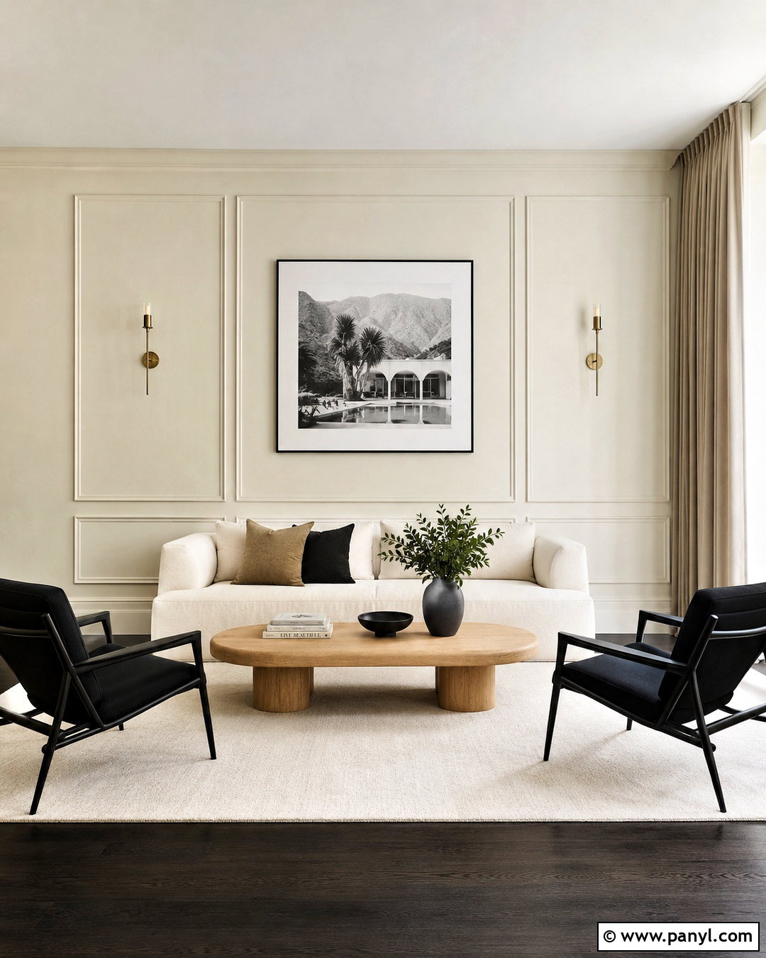 Minimalist Wall Molding Design - 20 drawing room wall design modern ideas