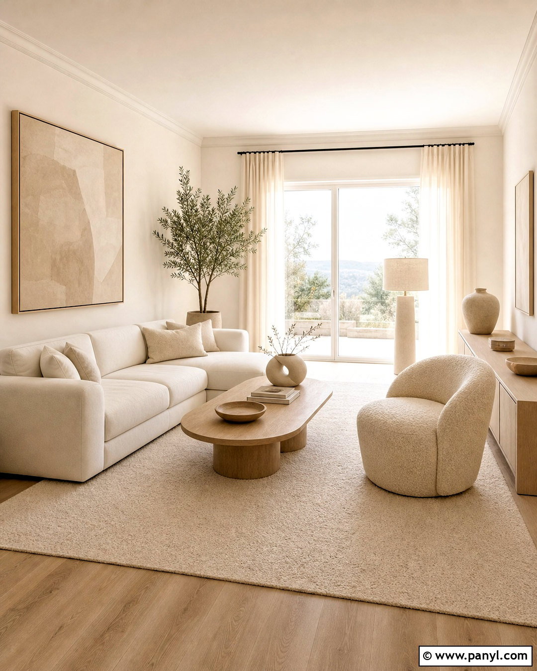Minimalist Warm White Living Room - 20 warm white living room ideas