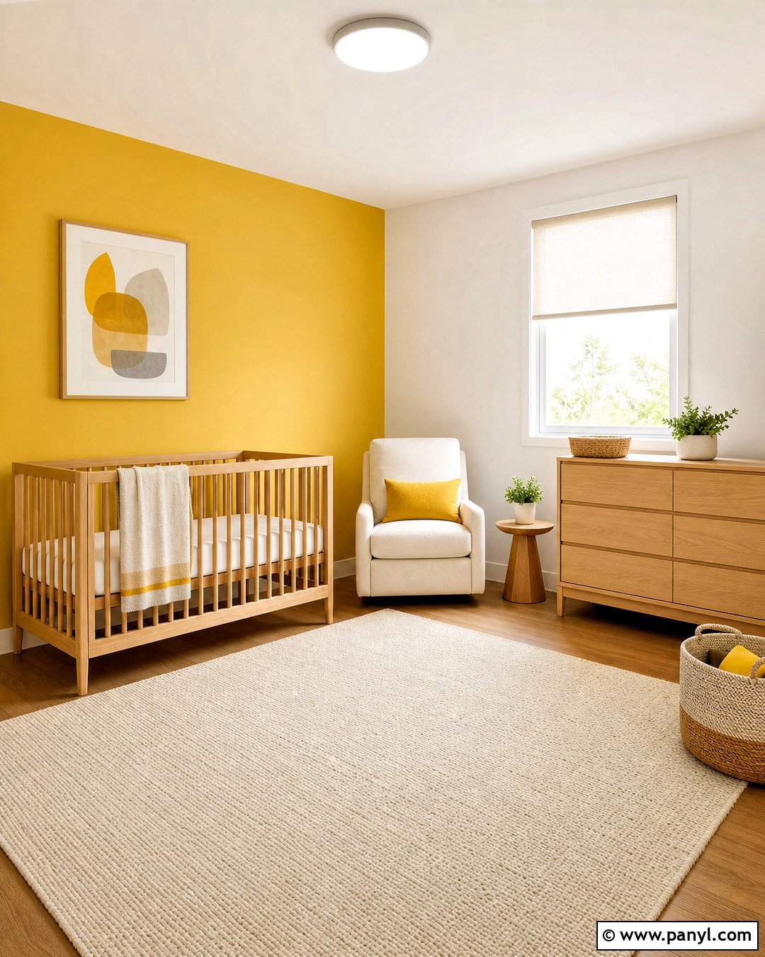 Minimalist Yellow Nursery - 20 yellow nursery ideas